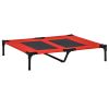 36" x 30" Elevated Cooling Dog Cot Pet Bed with Mesh Ventilation for Summer Comfort Red