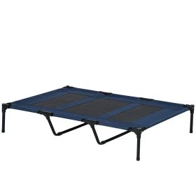 48" x 36" Elevated Breathable Dog Bed w/ Carry Bag Dark Blue