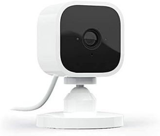 Compact indoor plug-in smart security camera, 1080p HD video, night vision, motion detection, two-way audio, easy set up