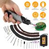 116Pcs 4V Cordless Rotary Tool Kit Power Rotary Tools with 5 Speeds 2000mAh Rechargeable Battery for Sanding Polishing Drilling Engraving Cutting Grin