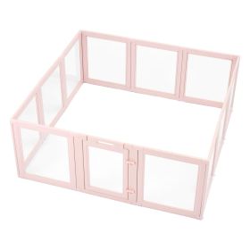 Dog Whelping Box with Window Transparent Playpen for X-Large Dog 60x59x23 in