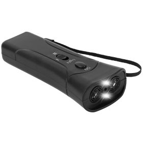 Ultrasonic Anti Dog Barking Trainer Handheld Dog Training Barking Deterrent Control Device w/ LED Flashlight