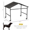 Outdoor Dog Shelter, Portable Wicker Animal Shelter with Wheels for Small and Medium Sized Dogs, Dark Brown