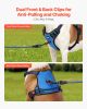 VEVOR Dog Harness for Large Dogs, No Pull Adjustable Dog Vest Pet Harness, with 5ft Leash, Handle, Metal Rings, Buckles