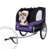 Large Folding Bike Trailer for Dogs â€“ 66LB Capacity All-Terrain Pet Carrier, Durable Steel Frame for Cycling, Jogging, Camping & Outdoor Adventures