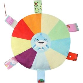 Plush Pet Dog Flying Discs Chew Toys, InteractiveTug Of War Dog Toys With Bells Inside,TurntablePattern Washable Bite-Resistant Pet Toys ForDogs (Option: Shark)