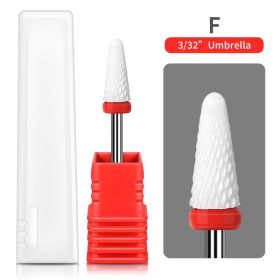 1PCS Nail Cone Tip Ceramic Drill Bits Electric Cuticle Clean Rotary For Manicure Pedicure Grinding Head Sander Tool If you purchase more than two item (type: MJ187-05)