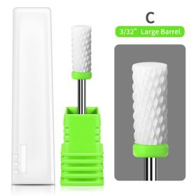 1PCS Nail Cone Tip Ceramic Drill Bits Electric Cuticle Clean Rotary For Manicure Pedicure Grinding Head Sander Tool If you purchase more than two item (type: MJ187-16)