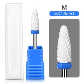 1PCS Nail Cone Tip Ceramic Drill Bits Electric Cuticle Clean Rotary For Manicure Pedicure Grinding Head Sander Tool If you purchase more than two item (type: MJ187-07)