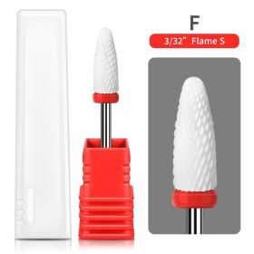 1PCS Nail Cone Tip Ceramic Drill Bits Electric Cuticle Clean Rotary For Manicure Pedicure Grinding Head Sander Tool If you purchase more than two item (type: MJ187-08)