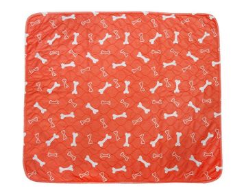 Three-layer Waterproof Pet Absorbent Pad (Color: Orange, size: S)