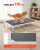 Elevated Dog Bed for Large Dogs, Portable Raised Dog Cot with Aluminum Tube Metal Frame and Breathable Textilene Mesh