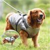 Dog Coat with Harness Winter Dog Coat Fleece Dog Jacket Waterproof Dog Coat Zipper Dog Jacket Puppy Coat Small Dog Clothes Dog Coat with Reflective Ha